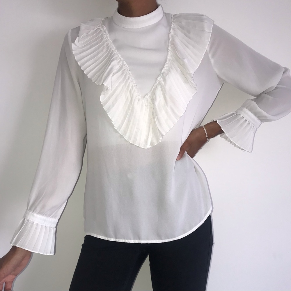 Sheer white blouse  - moving away make an offer